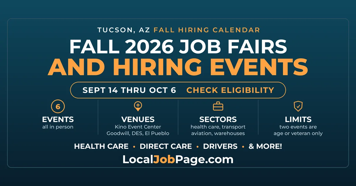 Fall 2026 Tucson Job Fairs & Hiring Events: Your Complete Guide